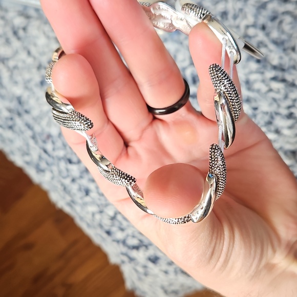 Napier Sterling Silver Bracelet, Stretchable - Picture 11 of 12